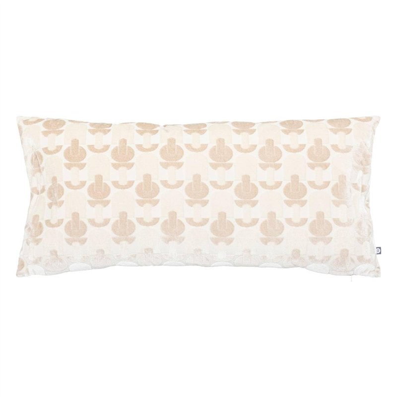 Atmosphera - Coussin Luna Jacquard Velours Lin 35x75cm