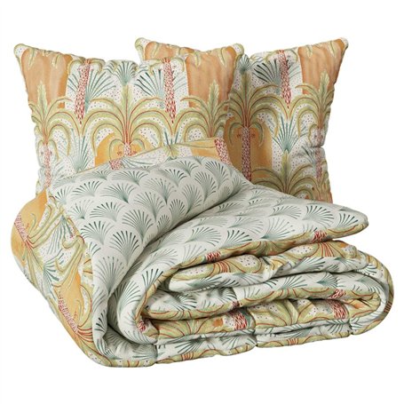 Atmosphera - Parure de lit 3 pièces Janice Percale de Coton 240x220cm