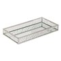 Atmosphera - 2 plateaux effet miroir ania argent 28x17x4cm