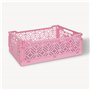 Atmosphera - Cagette Pliante arry Rose 40x30x15cm