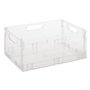 5five - boîte de rangement fold n box pliable et empilable beige 22l