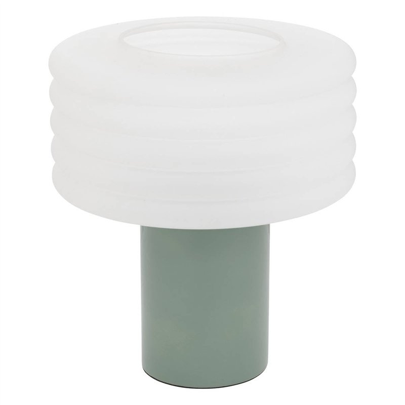 Atmosphera - Lampe à poser asti vert tilleul h36cm