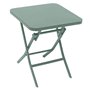 Hespéride - Table d'appoint de Jardin Carrée Greensboro Vert Olive - 40 x 40 cm - Acier Traité Epoxy Antirouille