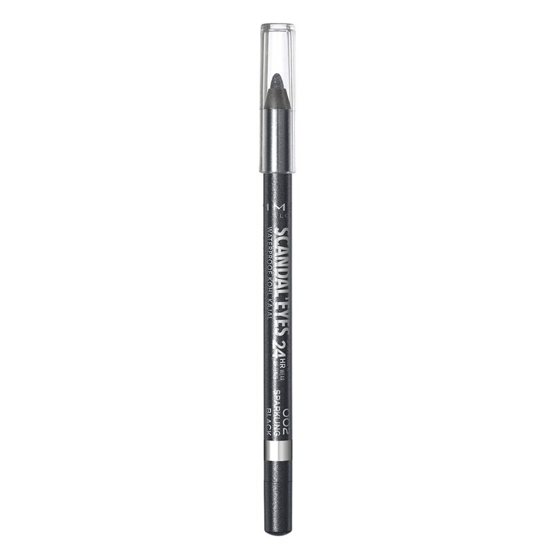 Image secondaire de Rimmel - Crayon Khôl Scandaleyes Waterproof - Couleur intense - Texture Douce - 002 Sparkling Black - 1,3gr