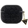 Guess GUA3HDGTPK Coque pour AirPods 3 Noir Strass Triangle Charm