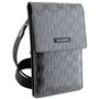 Karl Lagerfeld KLWBSAMSMG Saffiano Mongram Plaque Sac Argenté