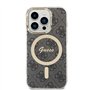 CG Mobile Guess Magsafe IML 4G Coque Rigide pour iPhone 15 Pro Noir