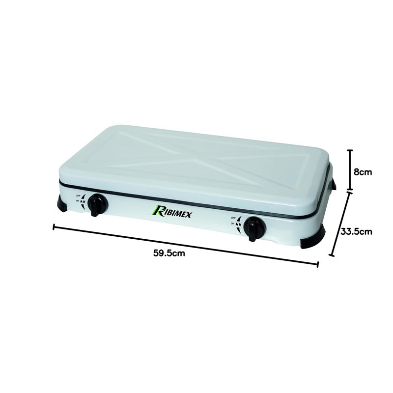 Image secondaire de RECHAUD RIBIMEX PRF350 2 FEUX GAZ