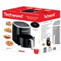 TECHWOOD Friteuse sans huile - airfryer 1200W, Noir