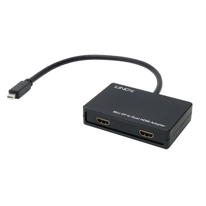 LINDY Adaptateur Mini-DP vers 2X HDMI, Actif