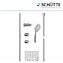 SCHÜTTE Napoli 64830 Set de douche avec barre de douche 4 types de jets Chromé
