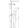 Hansgrohe 27390400 PuraVida Douche-pluie 400 mm avec connexion au plafond 100 mm Blanc/chromé