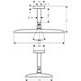 hansgrohe Raindance E Douche de tête 360 1 jet avec raccord au plafond, chromé, 27381000
