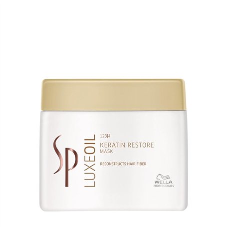 Wella Professionals - Masque Réparateur pour Cheveux Abimés - Luxe Oil Keratin Restore Mask - 400 ml