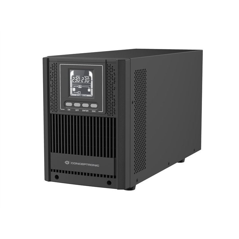 Conceptronic ZEUS52ES2K 2000VA 1800W Tour en Ligne UPS, Schuko