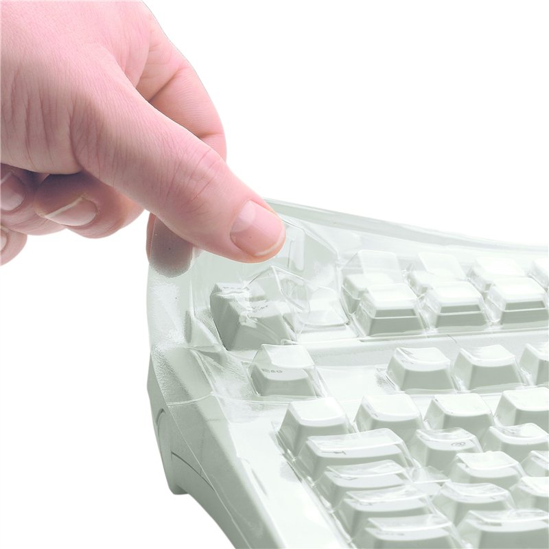 CHERRY WetEx®, film de protection flexible pour clavier, protection fiable contre la contamination par les liquides, la poussière