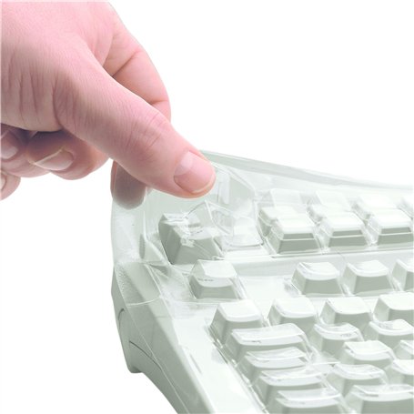 CHERRY WetEx®, film de protection flexible pour clavier, protection fiable contre la contamination par les liquides, la poussièr