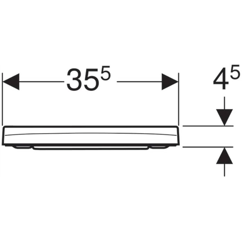 Image secondaire de Geberit - Smyle Abattant avec Frein de Chute 45cm, Blanc (500.687.01.1) - 500.687.01.1