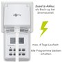 Goobay 51301 Minuteur Numérique IP44, Blanc, Fiche Allemande