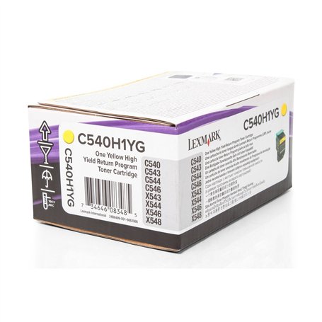 Cartouche de Toner De Marque 0C540H1YG 00C540H1YG , 0C540H1YG , C540H1YG - 1x Cartouche de Toner Jaune - 2000 pages