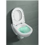 Villeroy & Boch O. Novo Toilette avec assise suspendue, chasse d'eau directe et sans bordure, 5660HR01