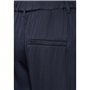 STREET ONE Droite en Satin-Coupe Décontractée, Bleu Foncé, 38W x 32L Femme