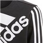 adidas Mixte enfant Logo Sweatshirt, Black/White, 5-6 ans EU