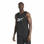 Reebok Maille de Basket-Ball Veste, Noir, S Homme