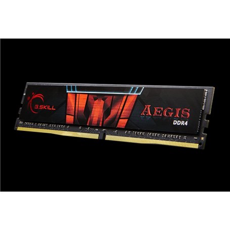 G.Skill Barrette mémoire 4Go DIMM DDR4 Aegis PC4-19200 (2400 MHz) (Noir et Rouge)