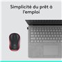 Logitech M185 Souris Sans Fil, 2.4 GHz avec Mini Récepteur USB, Longévité de la Pile 12 Mois, Résolution du Capteur 1000 PPP, Am
