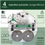 Aspirateur robot laveur - IROBOT - Roomba Plus 505 Combo - 1h45 - 7000 Pa - 295 ml - Blanc