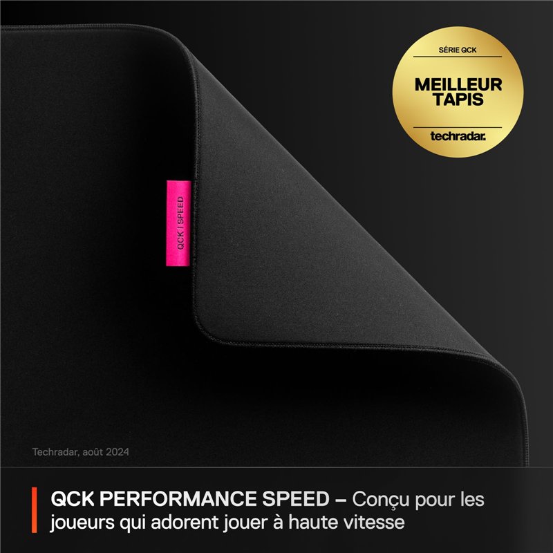Image secondaire de SteelSeries Tapis de Souris Gaming QcK L Performance Speed - Densité élevée pour Une Glisse Fluide - Bords Cousus à Profil Bas -