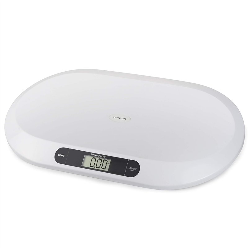 Plastorex Topcom Pèse-bébé WG-2490, capacité 20 kg, convient également aux petits animaux, Blanc