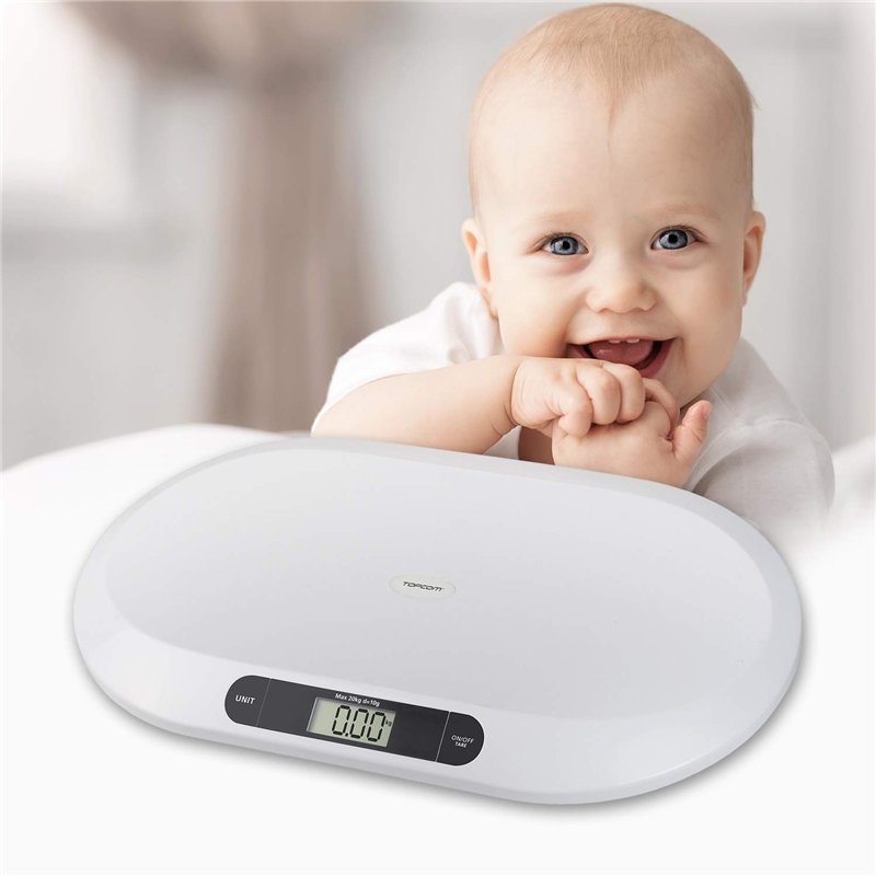 Image secondaire de Plastorex Topcom Pèse-bébé WG-2490, capacité 20 kg, convient également aux petits animaux, Blanc
