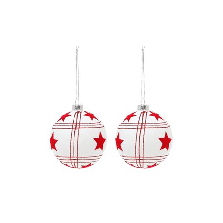 Atosa - 43865 - b/Fen. Boule 8cm Verre Blanc 2uds