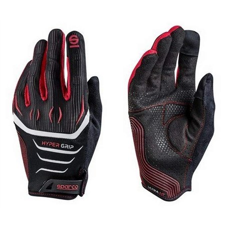 Sparco 002094NRRS12 Gants, Noir/Rouge