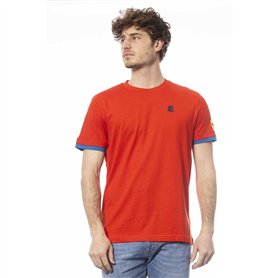 Invicta T-shirt élégant à col rond pour homme avec logo Crimson, Rouge, Taille S