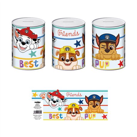 Tirelire - Pat'Patrouille - Taille S - 7.5x7.5x10 cm