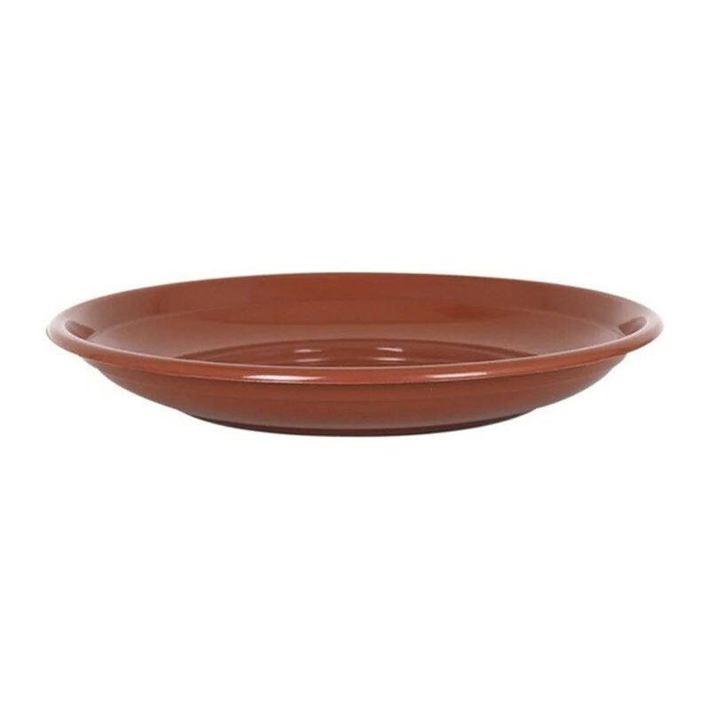 INDE 123834 Soucoupe pour Pot de Fleurs en céramique Marron
