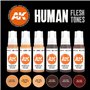 (AK11603) - AK Interactive Set - Human Flesh Tones