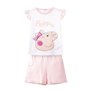 CERDÁ LIFE'S LITTLE MOMENTS Mixte b Conjunto 2 Piezas French Terry Peppa Pig T shirt et shorts, Multicolore, 18 mois EU