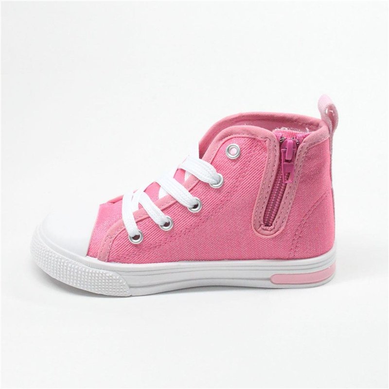 Image secondaire de CERDÁ LIFE'S LITTLE MOMENTS Loneta Altas Zapatillas Luces Minnie 2-8 Años Antideslizante Basket, Rose, 29 EU