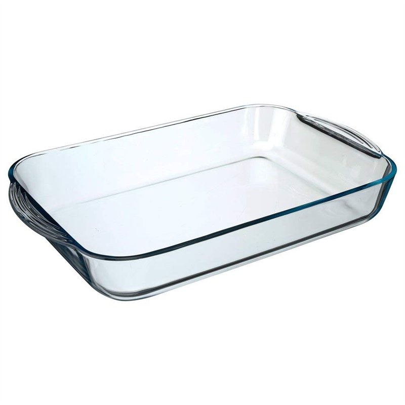 Casserole rectangulaire en verre PASABAHCE 40X27X6 marmite