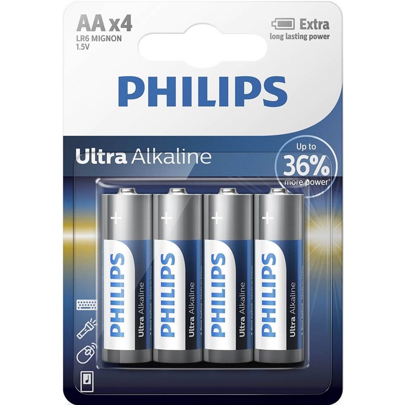 Image secondaire de Batterie LR06-AA, 1.5V, Lot de 4