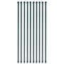 vidaXL 10x Poteau de Jardin 1m Métal Vert Support Soutien Plantes Vignes