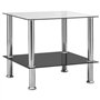 vidaXL Tavolino Trasparente 45x50x45 cm in Vetro Temperato