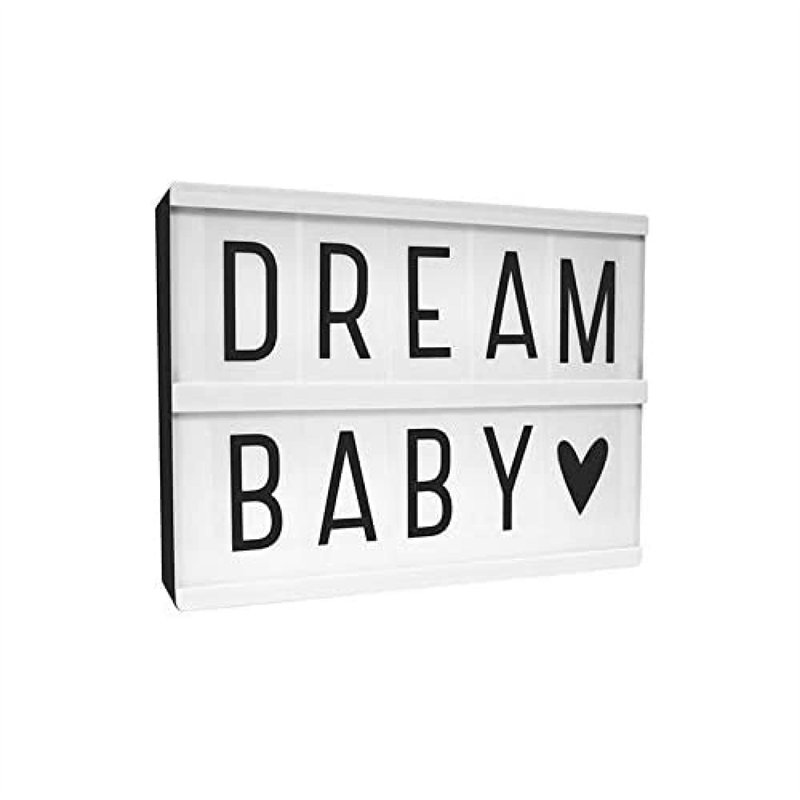 A Little Lovely Company Lightbox A5 avec 85 Lettres, Chiffres, Symboles