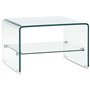 vidaXL Table Basse Clair 50 x 45 x 33 cm Verre trempÃƒ