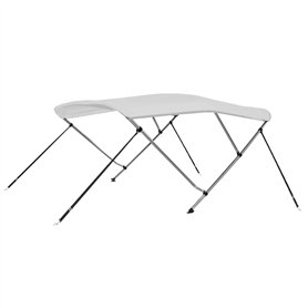 VidaXL Haut de Bikini 3 nœuds Blanc 183 x 196 x 140 cm