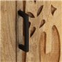 vidaXL Comodino 40x30x50 cm in Legno Massello di Mango